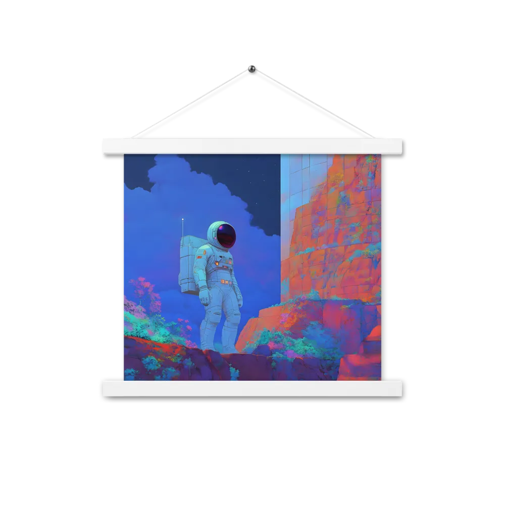 Interstellar Reflections | Poster With White Wood Hanger | 14″×14″