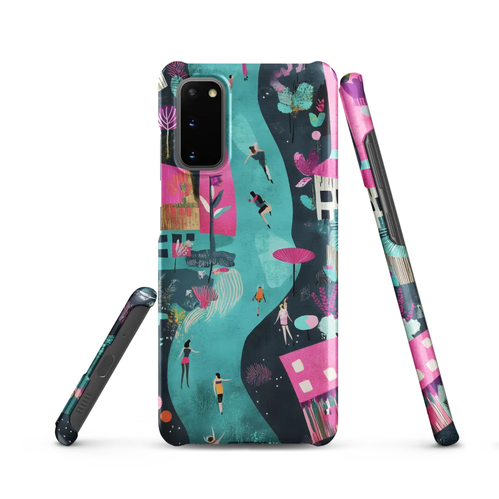 Whimsical Journey Through a Vibrant Landscape | Phone Case |  S20 | Snap Case | Matte