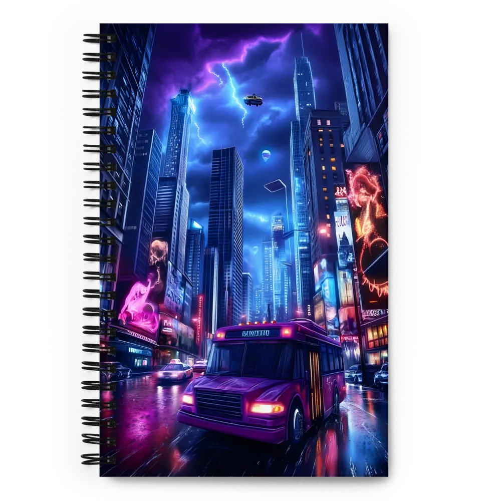 City of Neon Dreams | Spiral Notebook