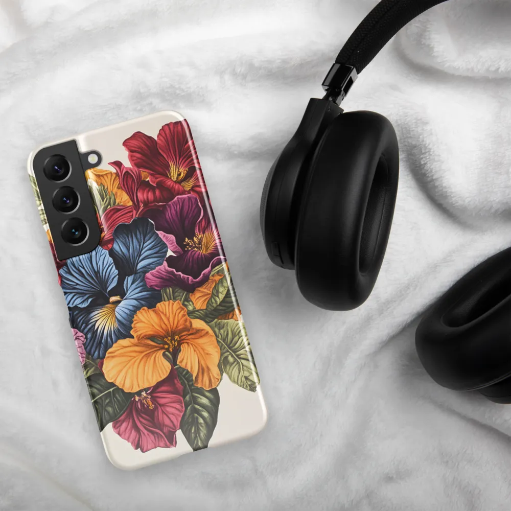 Floral Symphony in Color | Phone Case |  S22 | Snap Case | Glossy