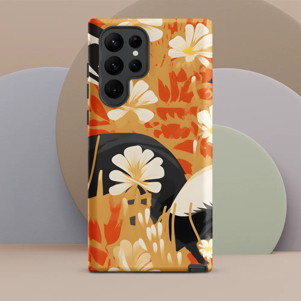 Whimsical Badgers in Bloom