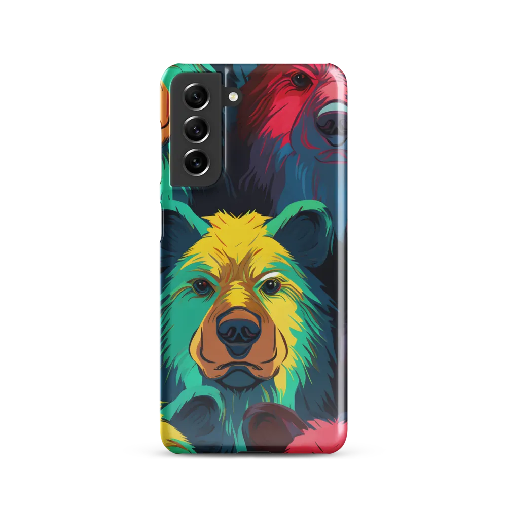 The Colorful Essence of Bears | Phone Case |  S21 | Snap Case | Glossy