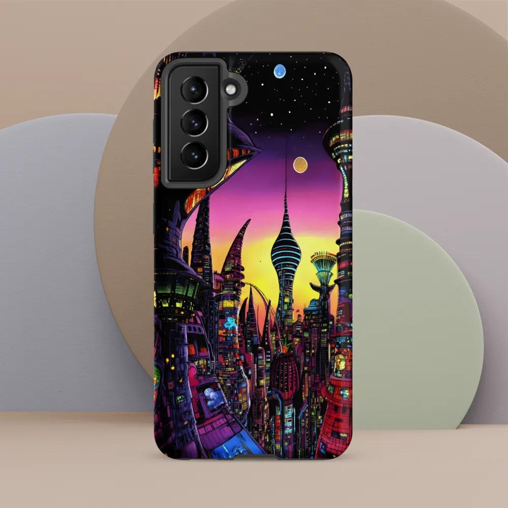 Futuristic Cityscape at Dusk
