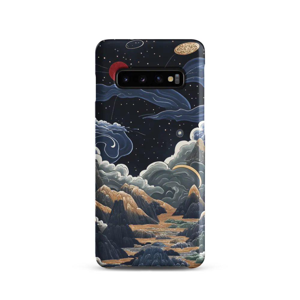 Celestial Harmony: Peaks and Planets | Phone Case |  S10 | Snap Case | Matte
