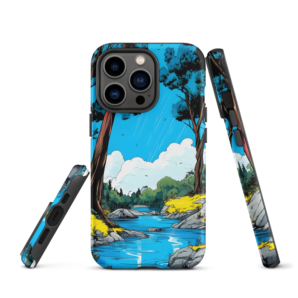 Tranquil River in a Comic Landscape