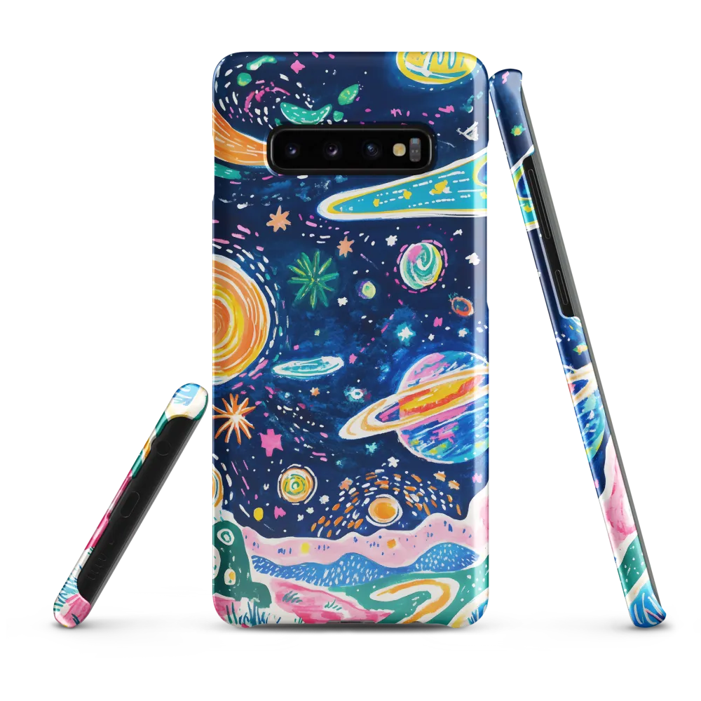 Whimsical Cosmic Landscape | Phone Case |  S10 Plus | Snap Case | Glossy