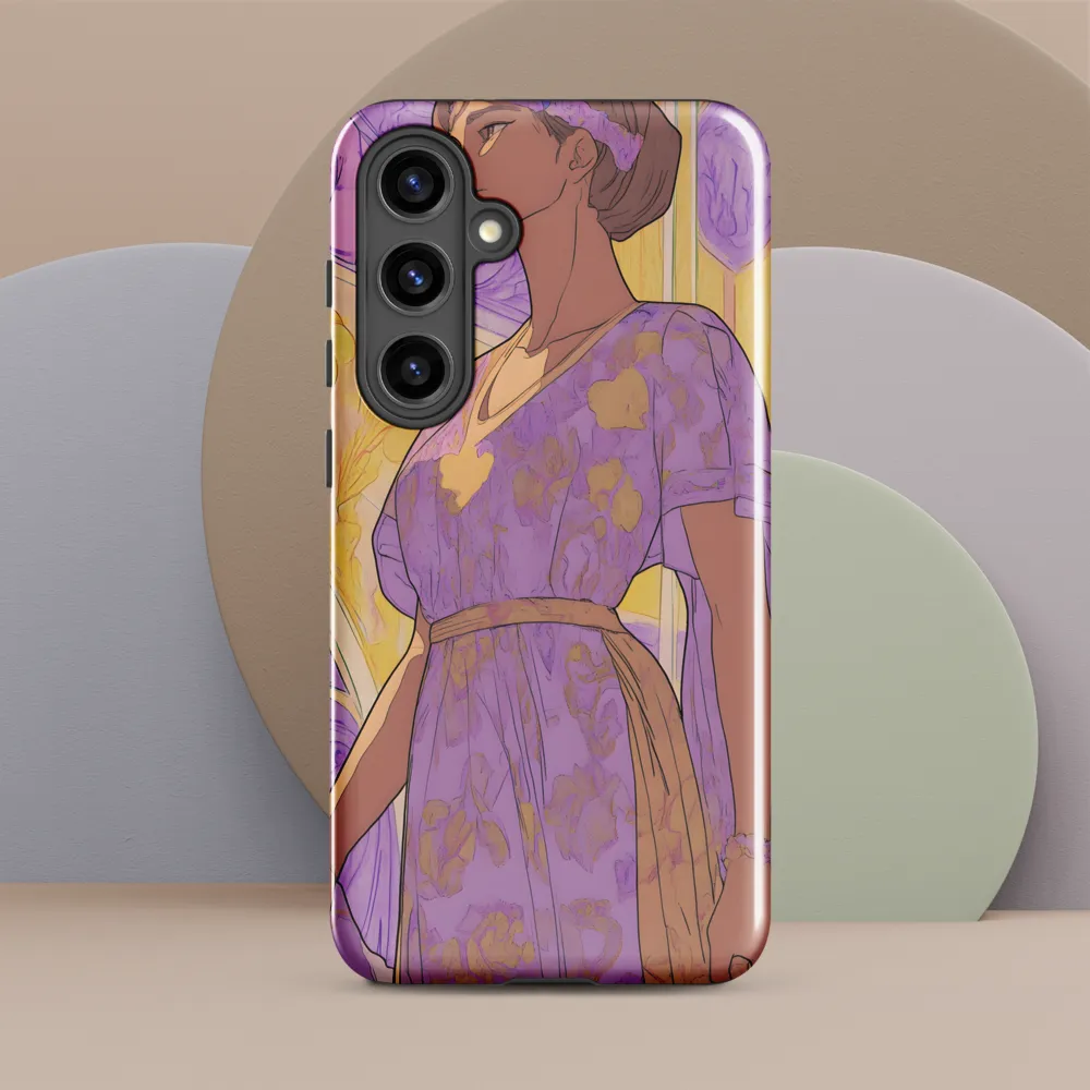 Elegance in Floral Harmony | Phone Case |  S24 Plus | Tough Case | Glossy