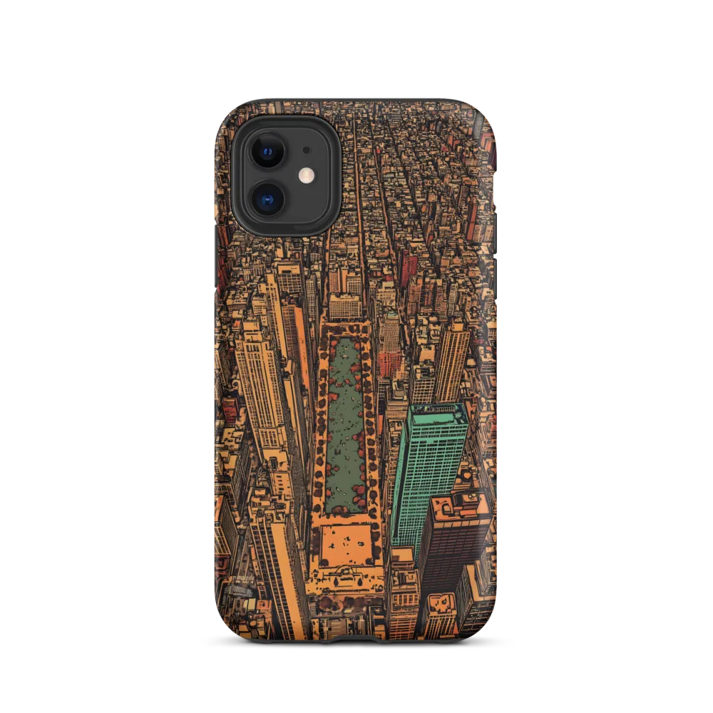 Urban Oasis: Aerial View of City Life
