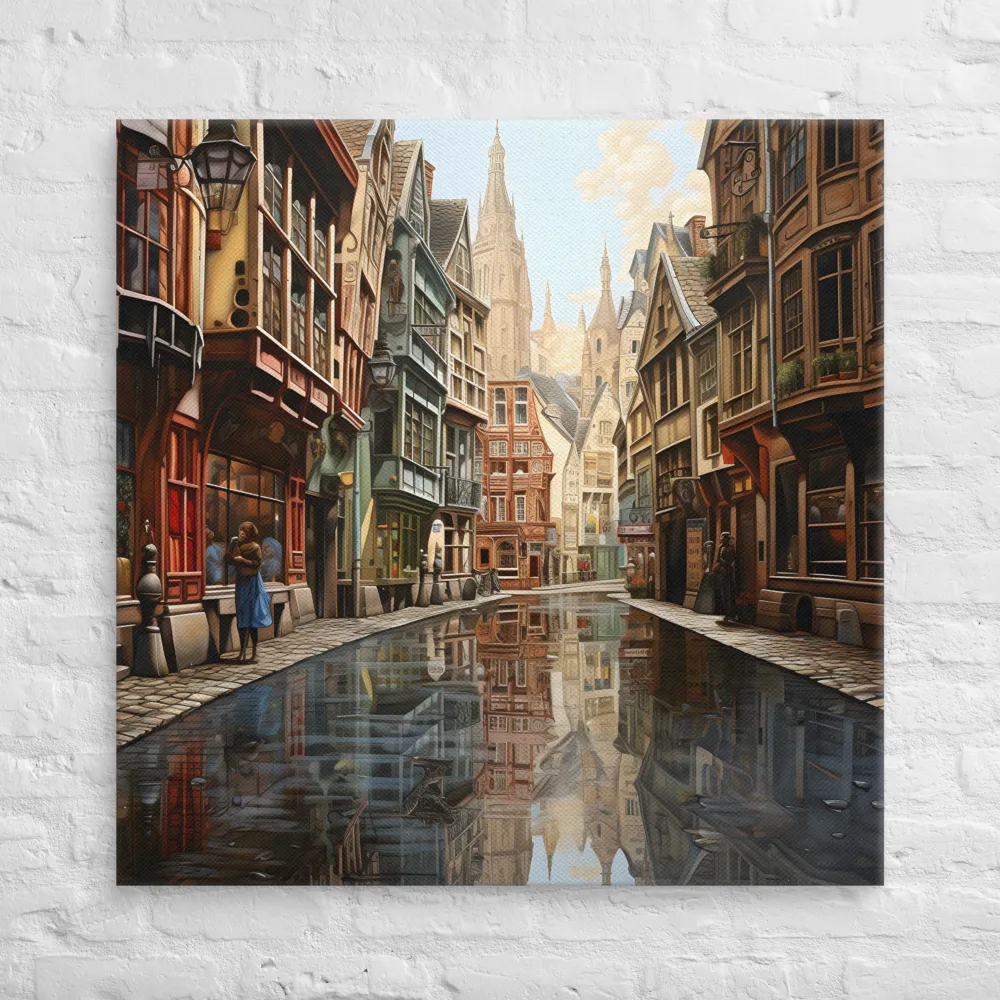 Reflections of a Timeless City | Canvas | 36″×36″