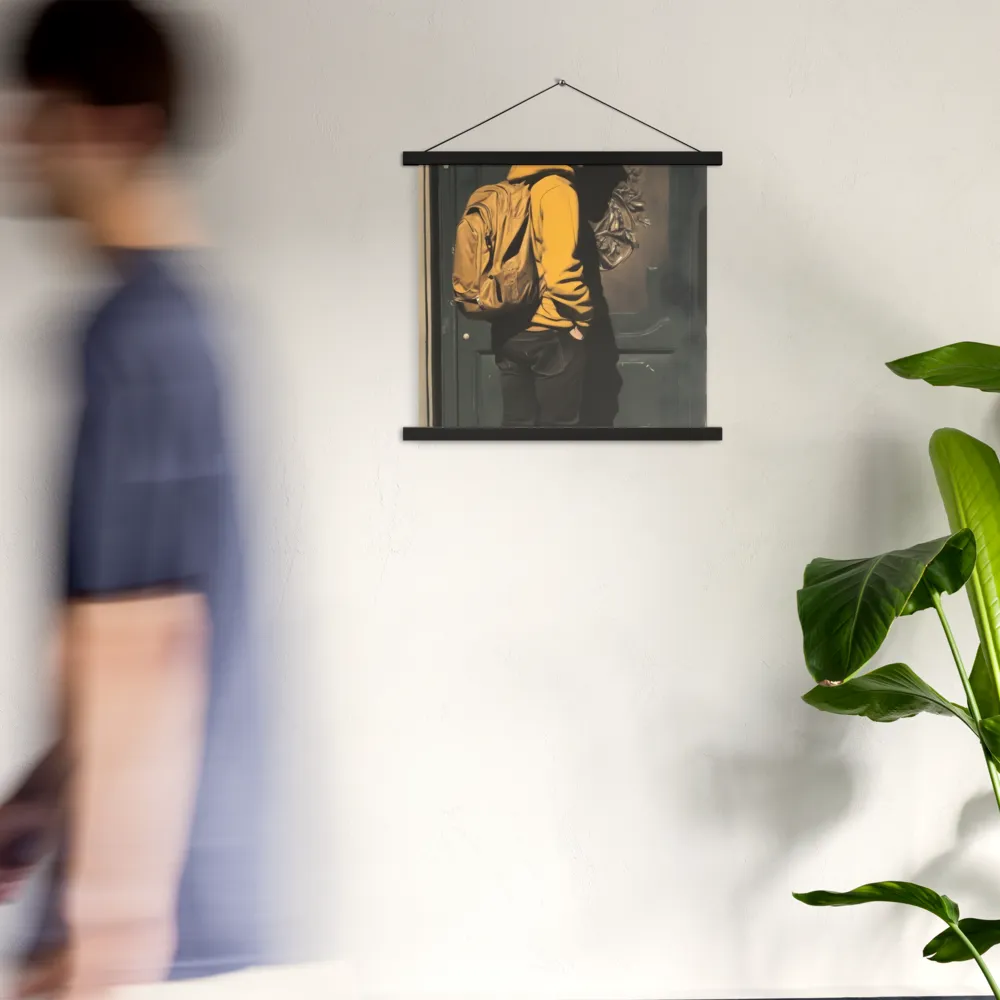 Silent Reflection | Poster With Black Wood Hanger | 18″×18″