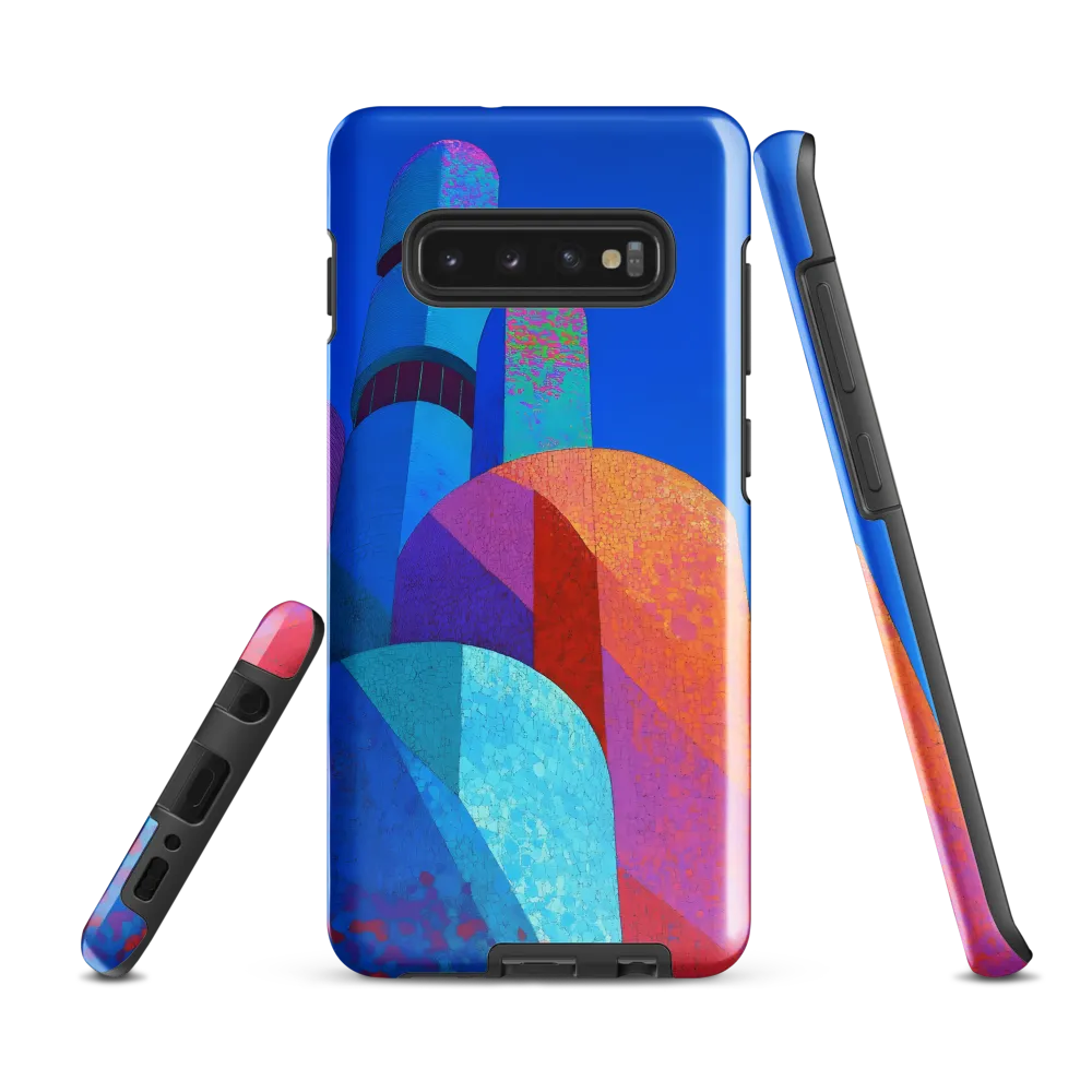 Vibrant Geometric Harmony | Phone Case |  S10 Plus | Tough Case | Glossy