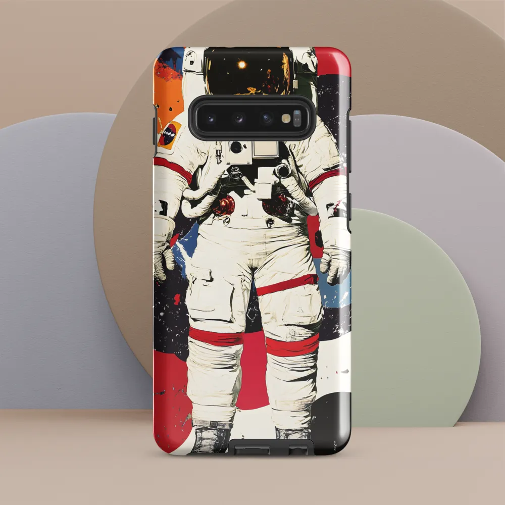 Cosmic Encounter: The Astronaut's Journey | Phone Case |  S10 Plus | Tough Case | Glossy