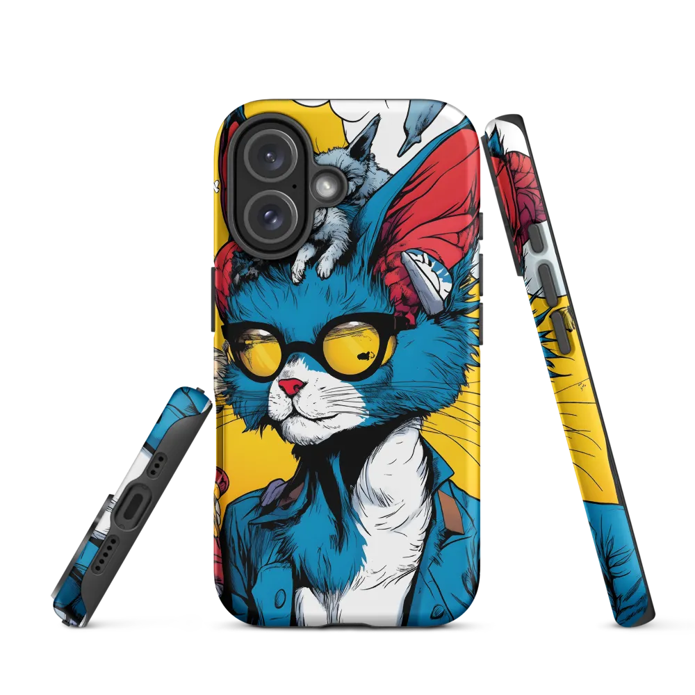 Whimsical Feline Coolness | Phone Case