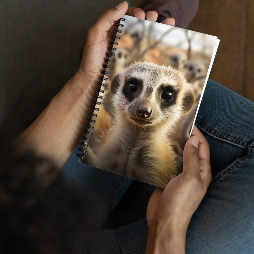 Curious Meerkats in Community | Spiral Notebook