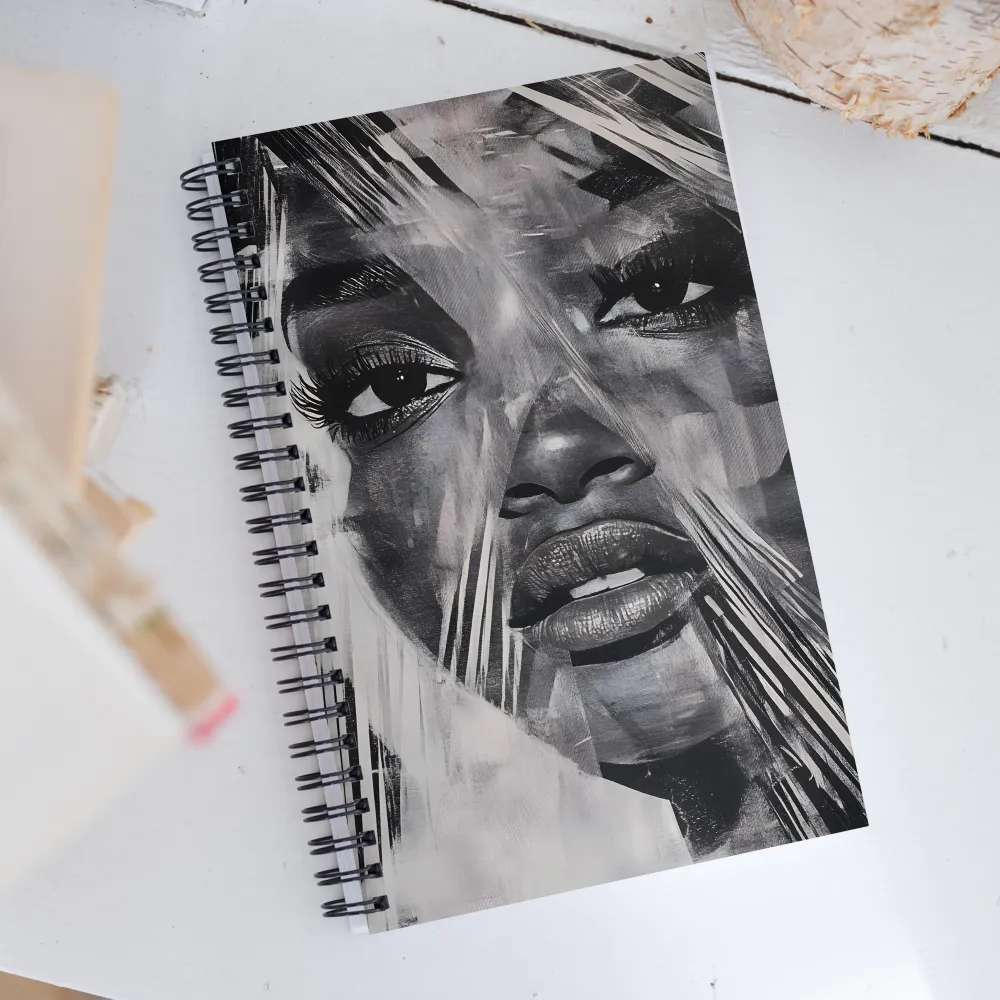 Fragmented Reflections: A Contemporary Portrait | Spiral Notebook