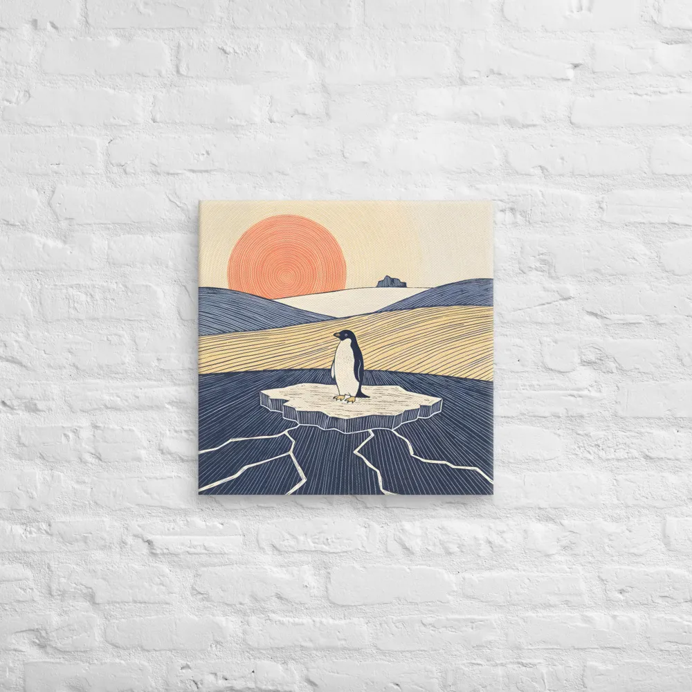 Solitary Penguin 
 Canvas | 20″x 20″