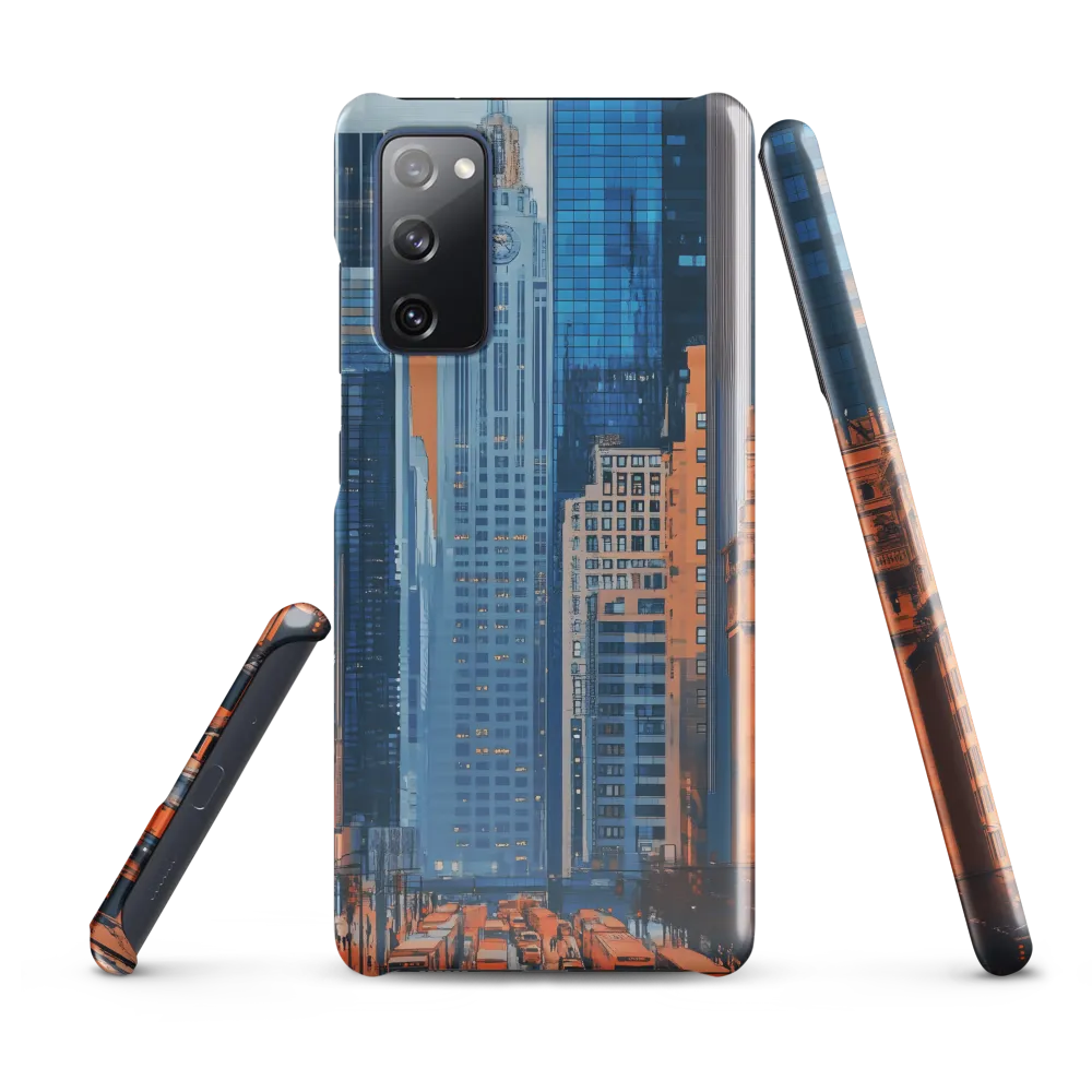 Urban Symphony in Blue and Orange