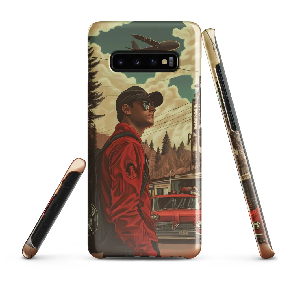 Navigating Dreams: A Surreal Adventure | Phone Case |  S10 Plus | Snap Case | Glossy