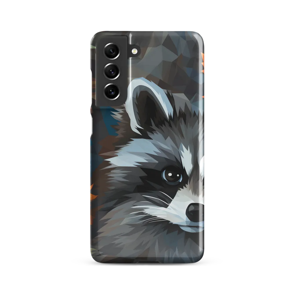 Whispers of Autumn: The Raccoon's Gaze | Phone Case |  S21 FE | Snap Case | Glossy