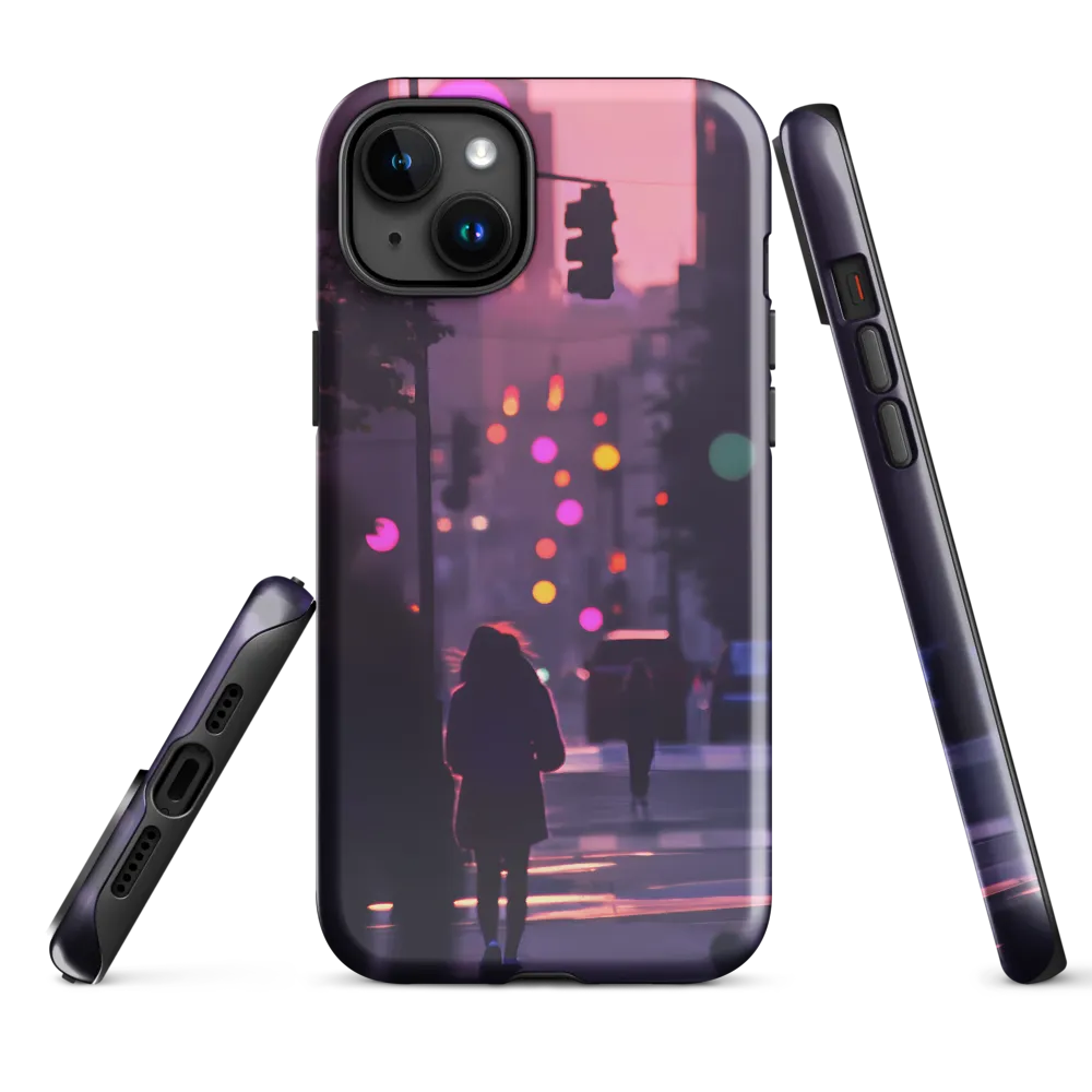 City Silhouettes at Dusk | Phone Case |  15 Plus | Tough Case | Glossy