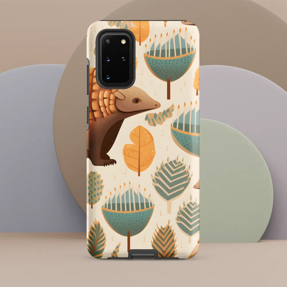 Pangolins in a Whimsical Habitat