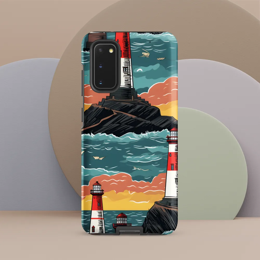 Lighthouses in a Whimsical Ocean