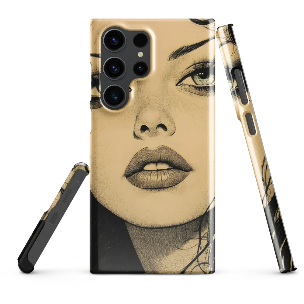 Enigmatic Gaze | Phone Case |  S23 Ultra | Snap Case | Glossy