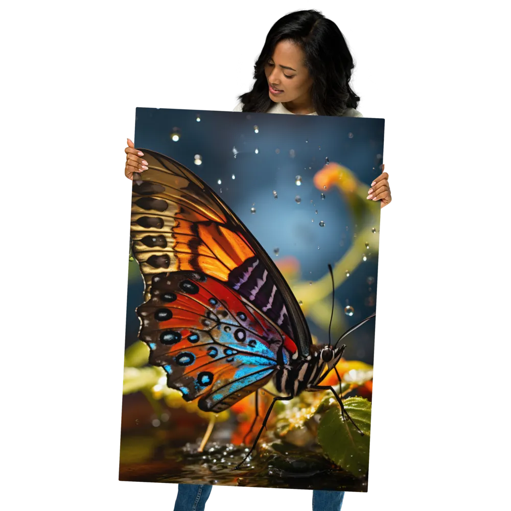 Dance of Colors: The Butterfly's Elegance | Metal Print | 24″×36″