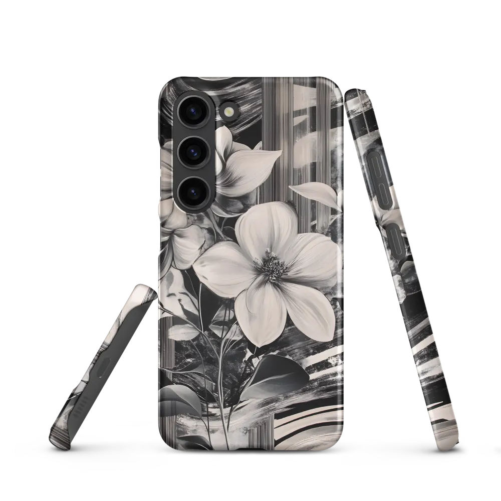 Ethereal Bloom: A Dance of Monochromes