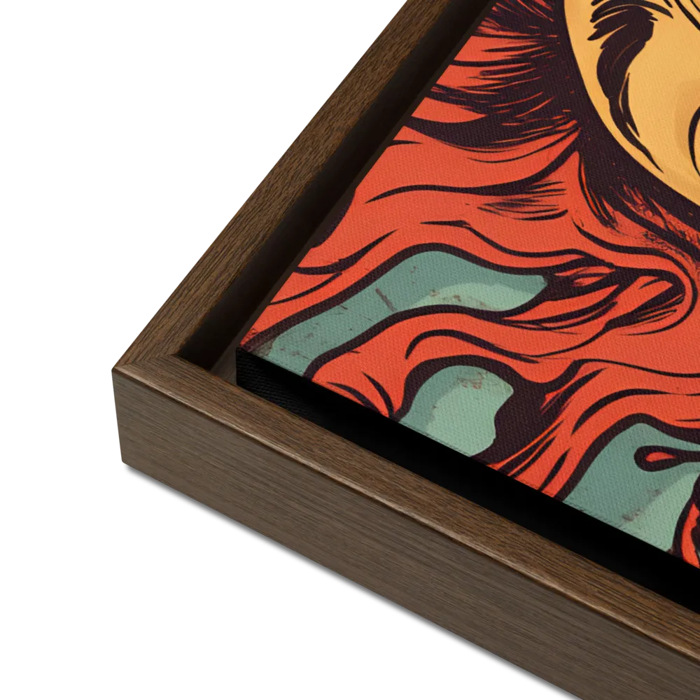 Fury Unleashed | Canvas with Brown Frame | 18″×24″