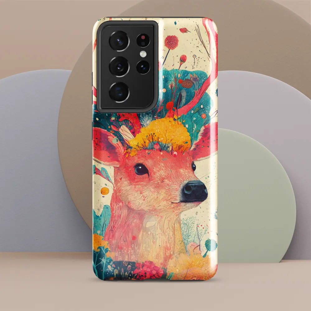 Whimsical Harmony: A Deer in Bloom