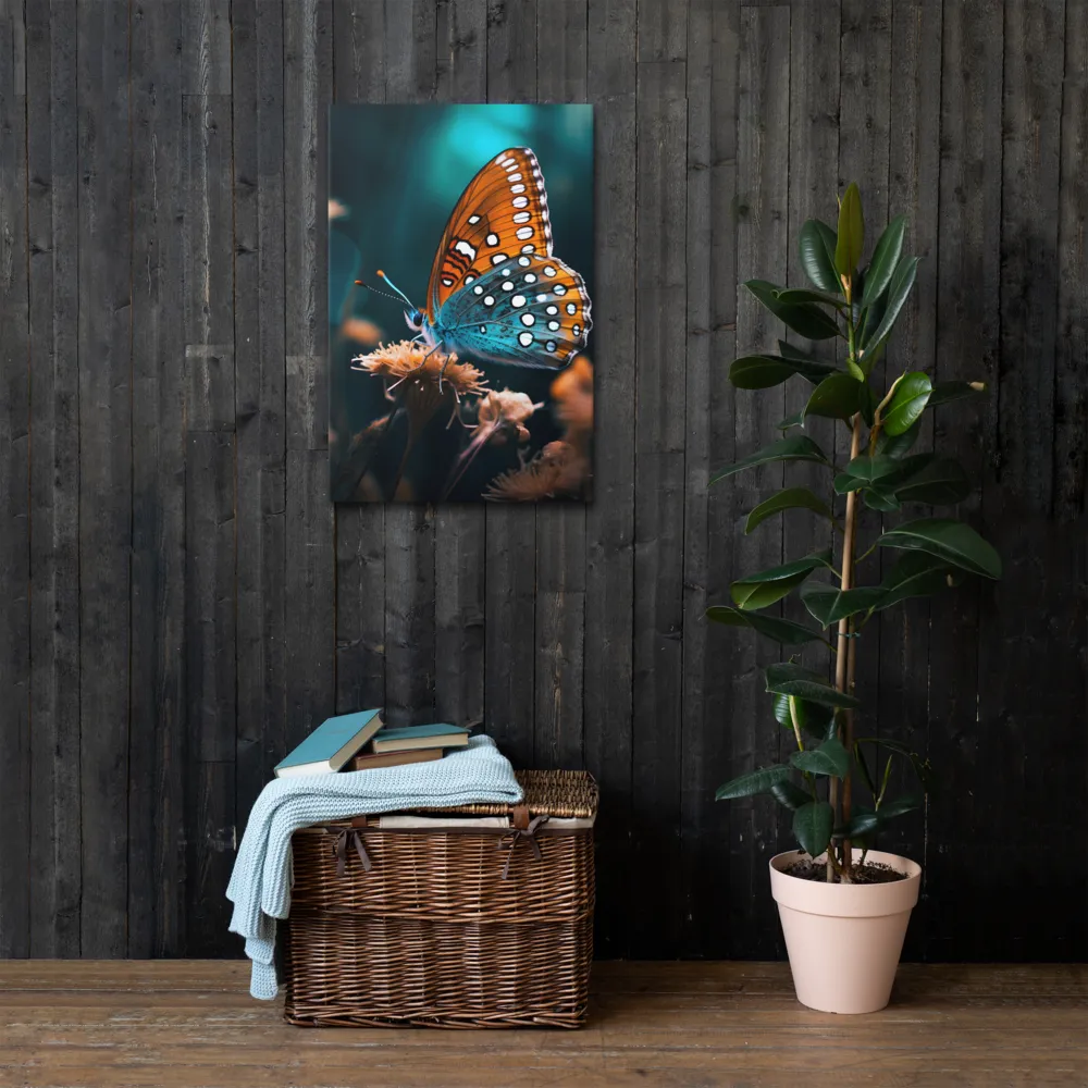 Whispers of Color: The Butterfly's Embrace | Thin Canvas | 20″×30″