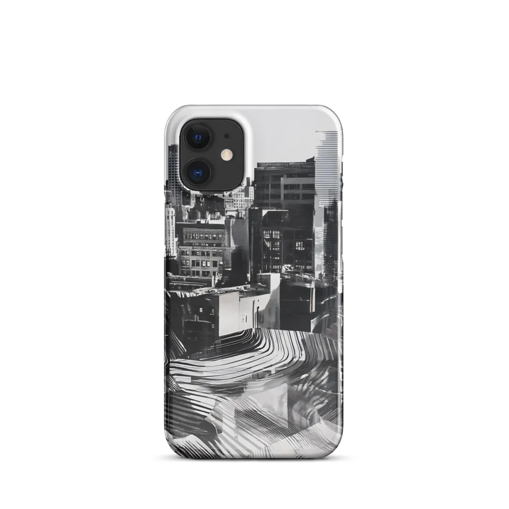 Urban Rhythm in Black and White | Phone Case |  12 Mini | Snap Case | Glossy