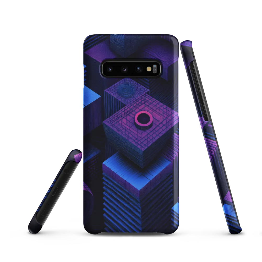 Geometric Dreams in Blue and Purple