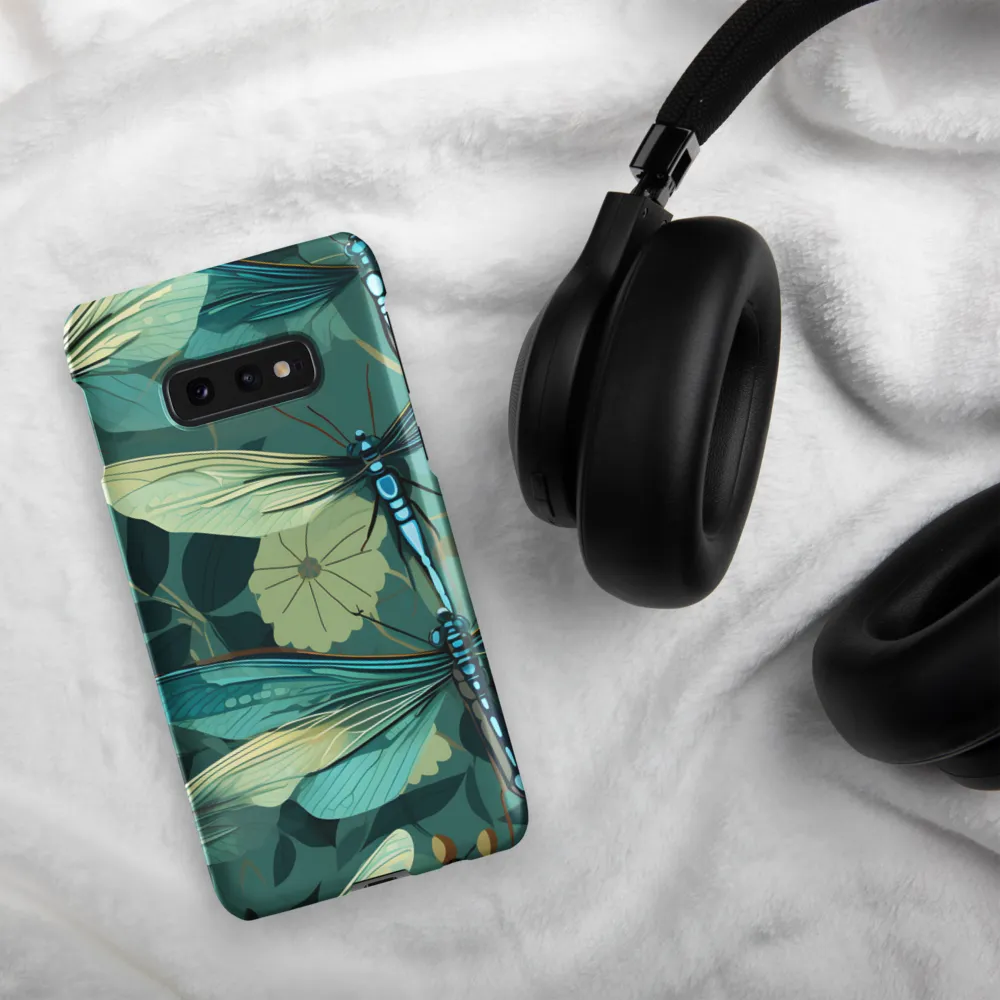 Whispers of Nature: Dragonflies in Harmony | Phone Case |  S10e | Snap Case | Matte