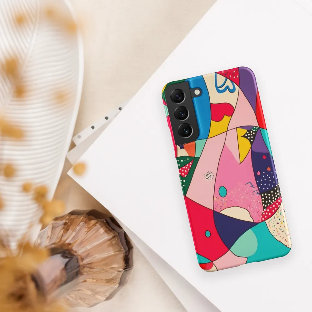 Playful Geometry in Color | Phone Case |  S22 Plus | Snap Case | Matte