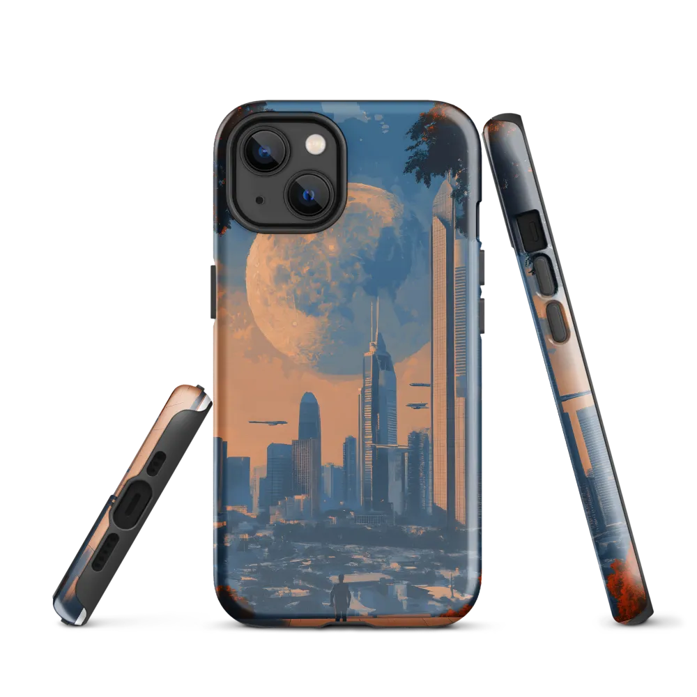Observation Point — Moon over the Neo‑Metropolis