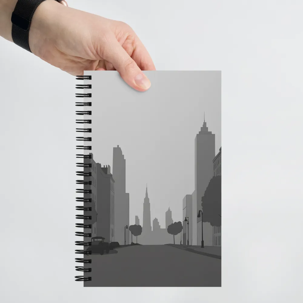 Nostalgic Cityscape | Spiral Notebook