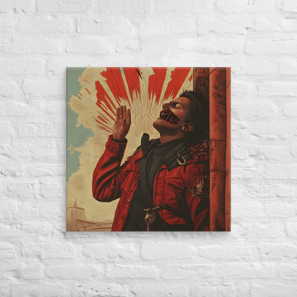 Defiant Echoes of Ruin | Canvas | 26″×26″
