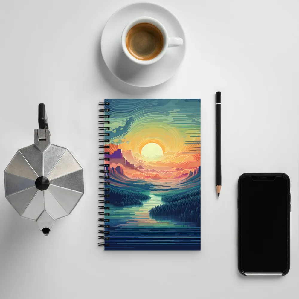 Elysium at Dusk | Spiral Notebook