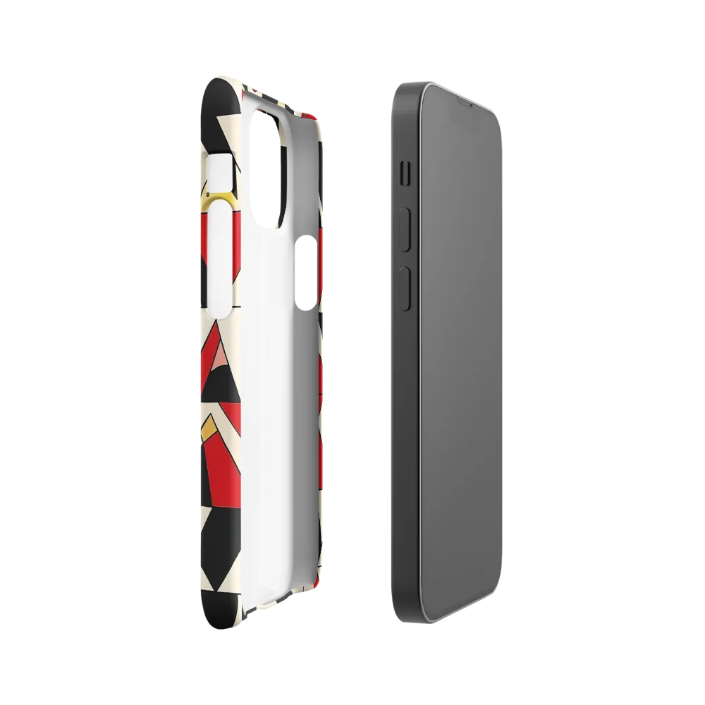 Dynamic Geometric Harmony | Phone Case |  13 Mini | Snap Case | Matte