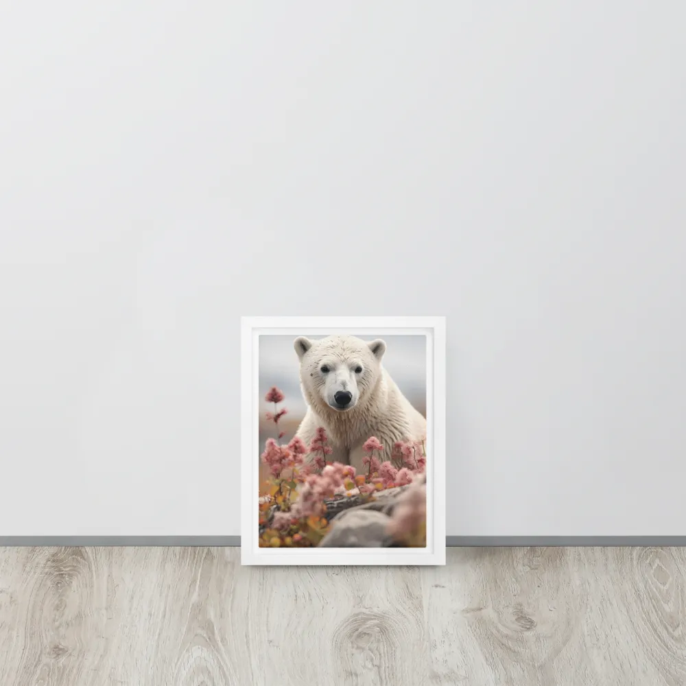 Curiosity Among Blooms: The Polar Bear