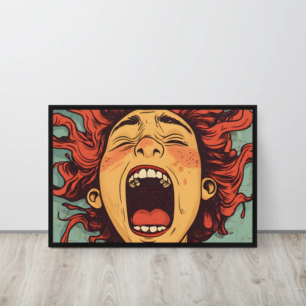 Fury Unleashed | Canvas with Black Frame | 20″×30″