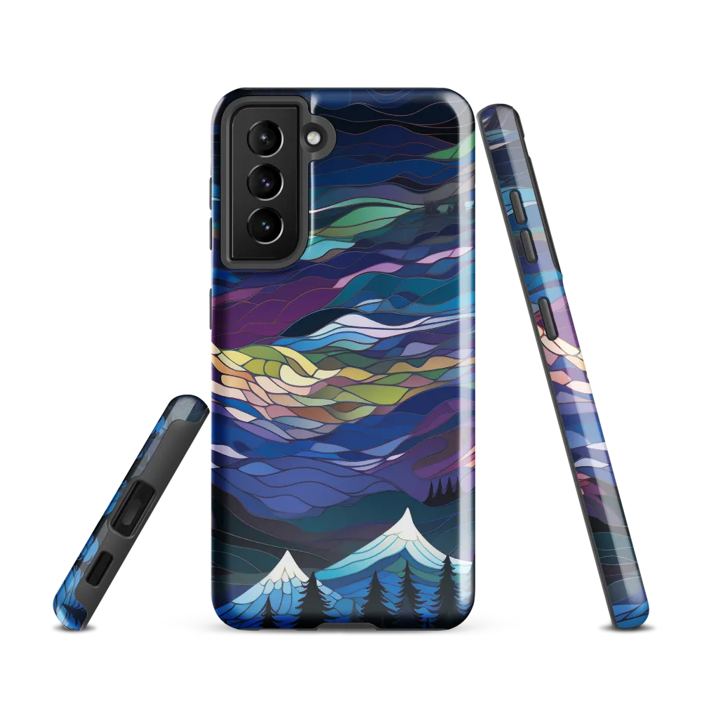 Twilight Peaks: An Abstract Mountain Landscape