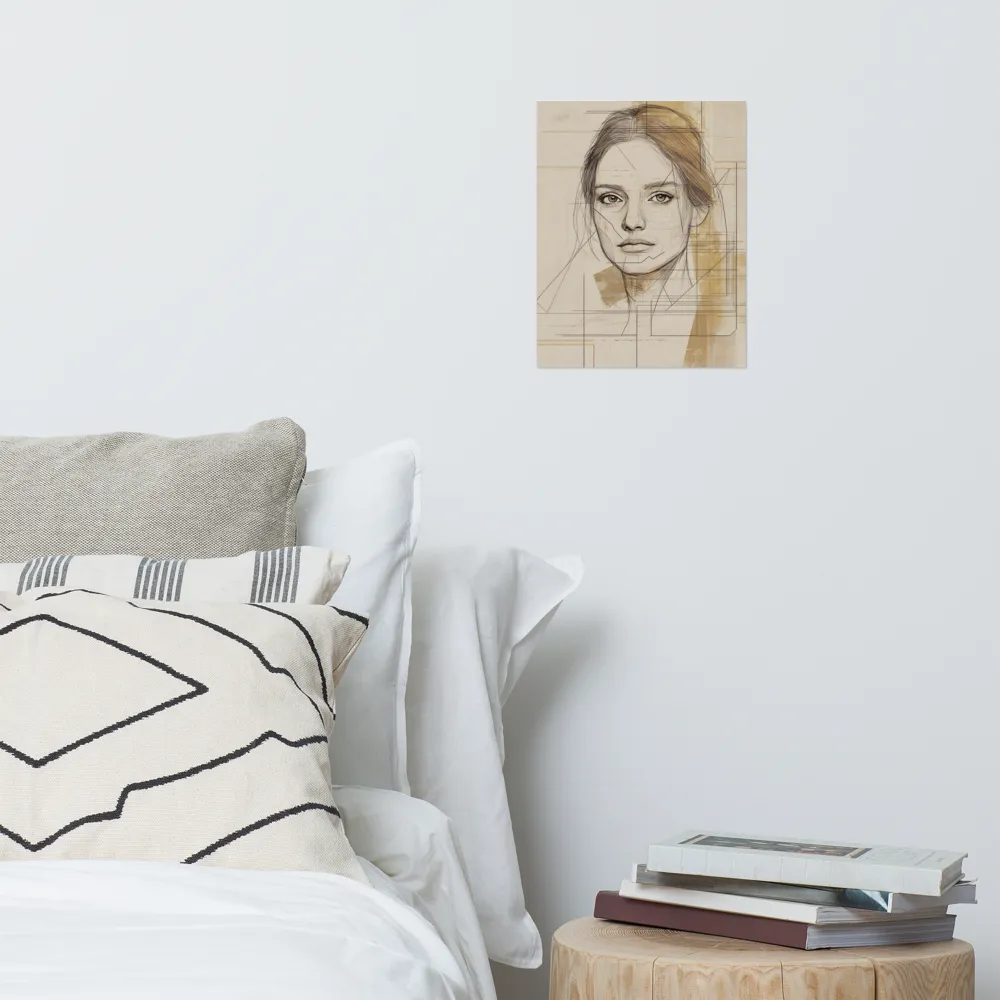 Geometric Elegance: A Modern Portrait | Poster | 11″×14″
