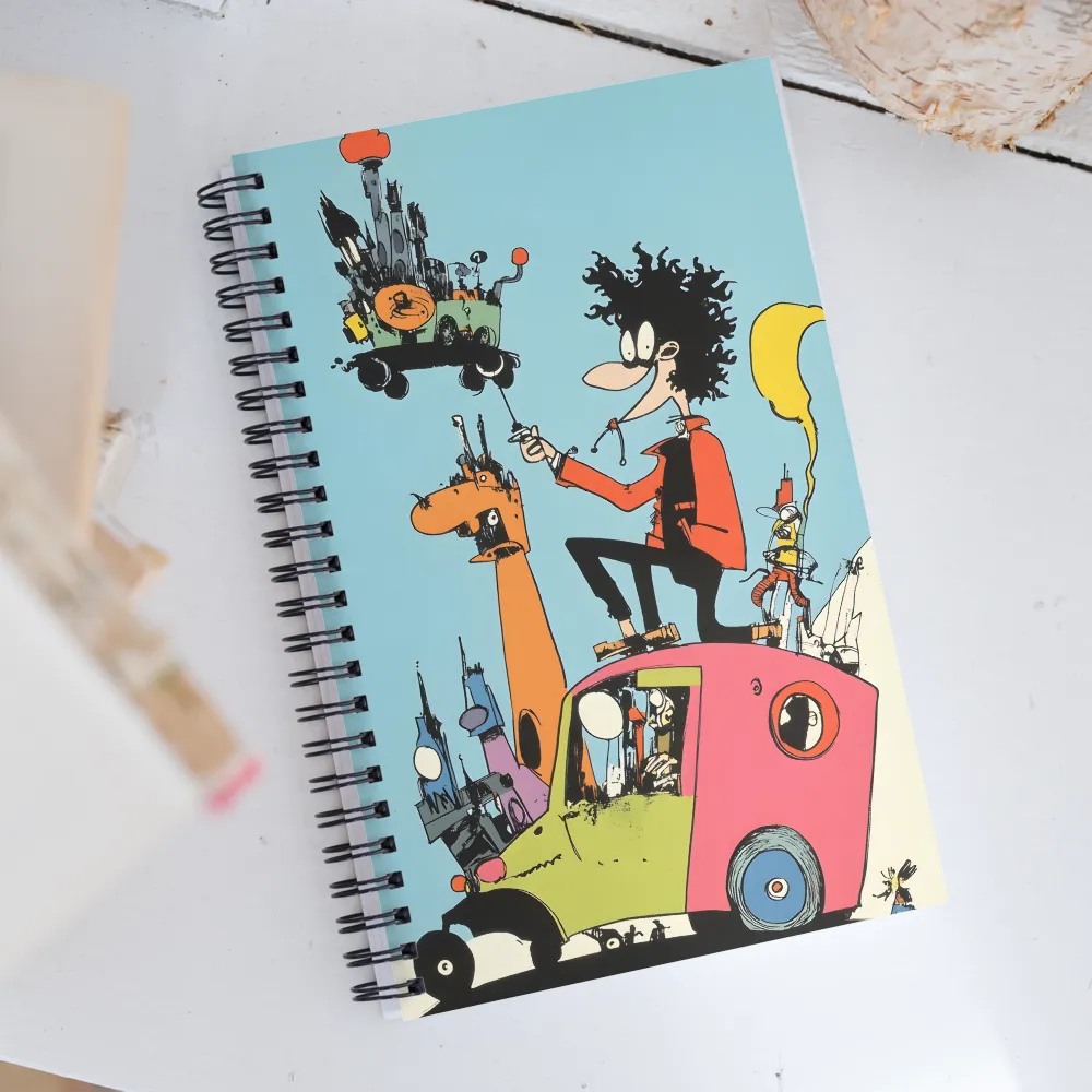 Whimsical Urban Adventure | Spiral Notebook