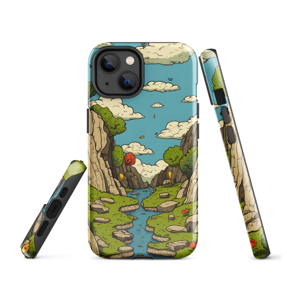 Whimsical Serenity: A Canyon Landscape