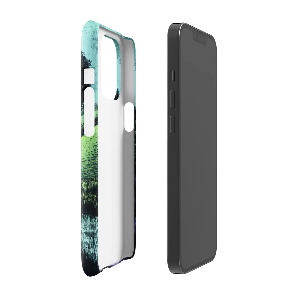 Winding Serenity: A Modern Landscape | Phone Case |  13 Pro | Snap Case | Glossy