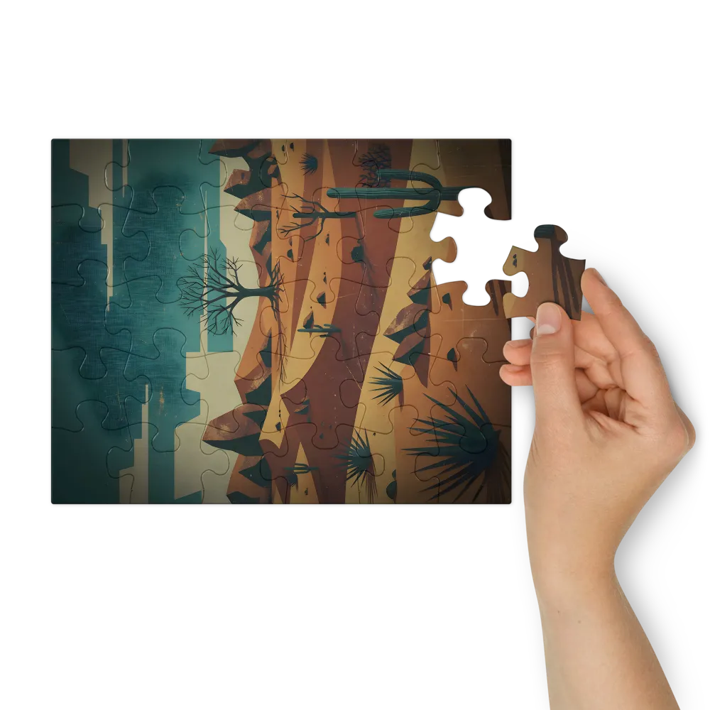 Desert Horizon 
 Jigsaw Puzzle in Tin Box