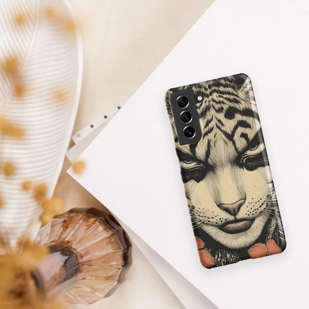 Feline Majesty: The Human-Leopard Connection | Phone Case |  S21 | Snap Case | Matte